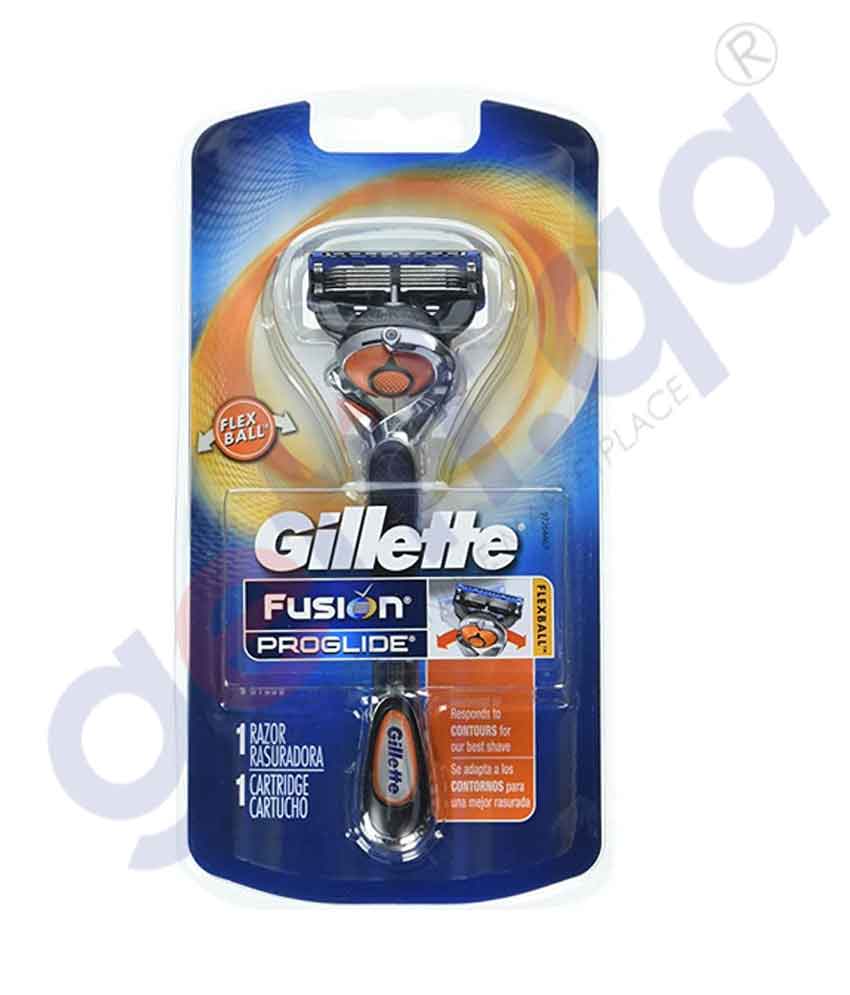 GETIT.QA | Buy Gillette Fusion Proglide 5 Razor 1 UP Online Doha Qatar