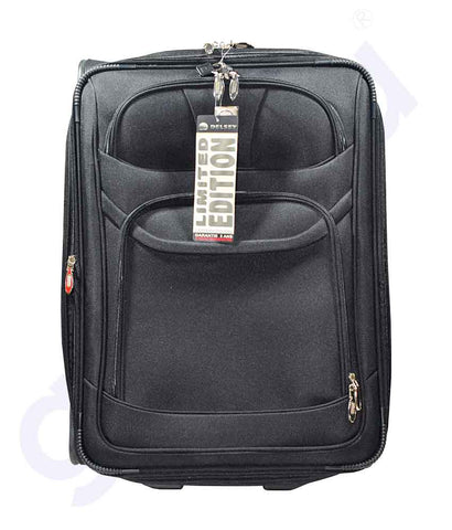 Buy Delsey Valise Trolley Bag 65cm Black Online Doha Qatar