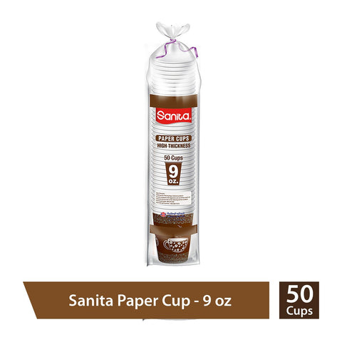 GETIT.QA- Qatar’s Best Online Shopping Website offers SANITA PAPER CUPS SIZE 9OZ 50PCS at the lowest price in Qatar. Free Shipping & COD Available!
