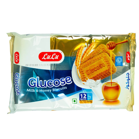 LuLu Glucose Milk And Honey Biscuits 12 x 55pcs