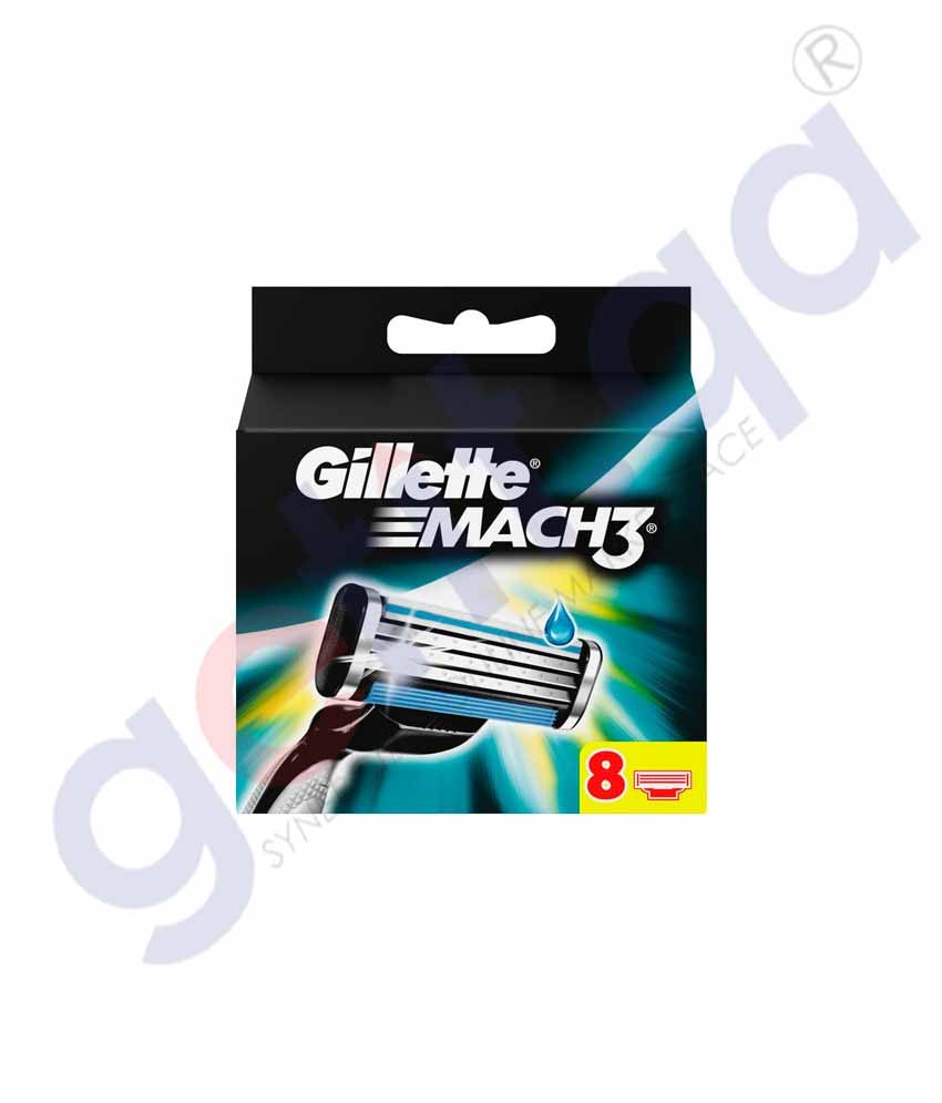 GETIT.QA | Buy Gillette Mach3 8-Cartridge GG216-0 Online in Doha Qatar