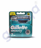 GETIT.QA | Buy Gillette Mach3 2-Cartridge GG214-0 Online in Doha Qatar
