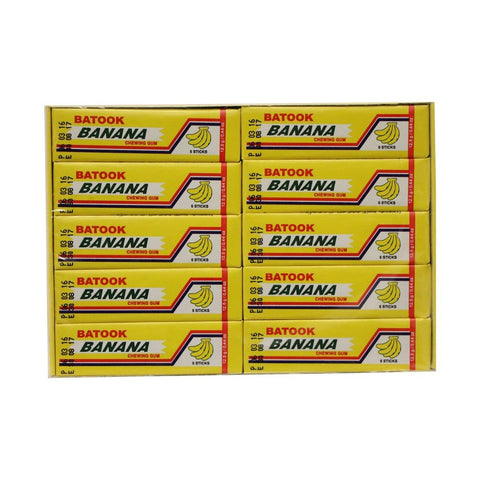 GETIT.QA- Qatar’s Best Online Shopping Website offers Batook Banana Chewing Gum 5Sticks x 20pcs at lowest price in Qatar. Free Shipping & COD Available!