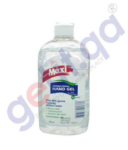 GETIT.QA | Buy Maxi Hand Sanitizer Gel 500ml Price Online Doha Qatar