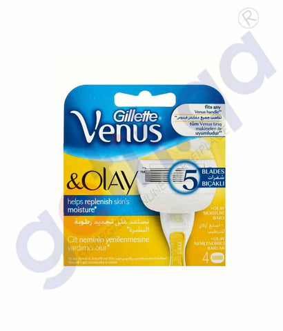 GETIT.QA | Buy Gillette Mach 3 Venus & Olay Cartridge 4CT GG153-0 in Doha Qatar