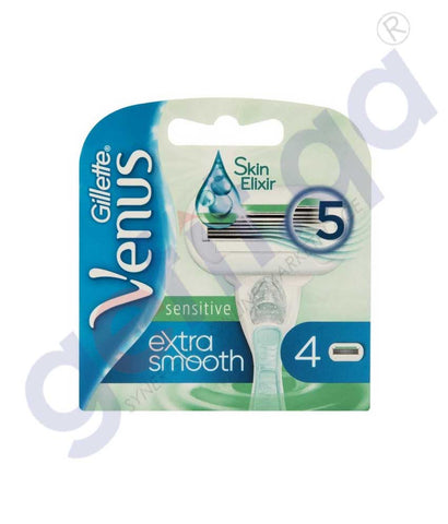 GETIT.QA | Buy Gillette Venus Extra Smooth Sensitive 4CT in Doha Qatar