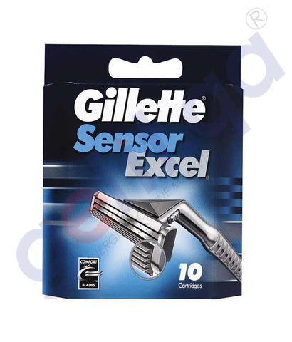 GETIT.QA | Buy Gillette Sensor Excel 10 Cartridge GG221-0 Doha Qatar