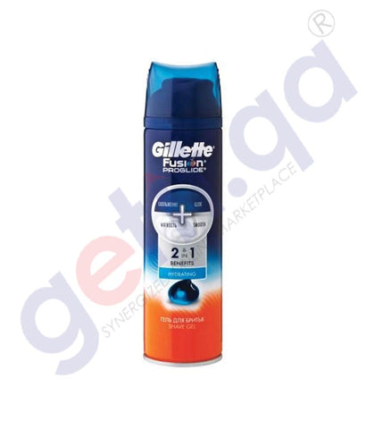 GETIT.QA | Buy Gillette Fusion Proglide Shave Gel Hydrating Doha Qatar
