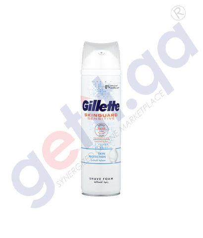 GETIT.QA | Buy Gillette Skinguard Shave Foam Sensitive 250ml Doha Qatar