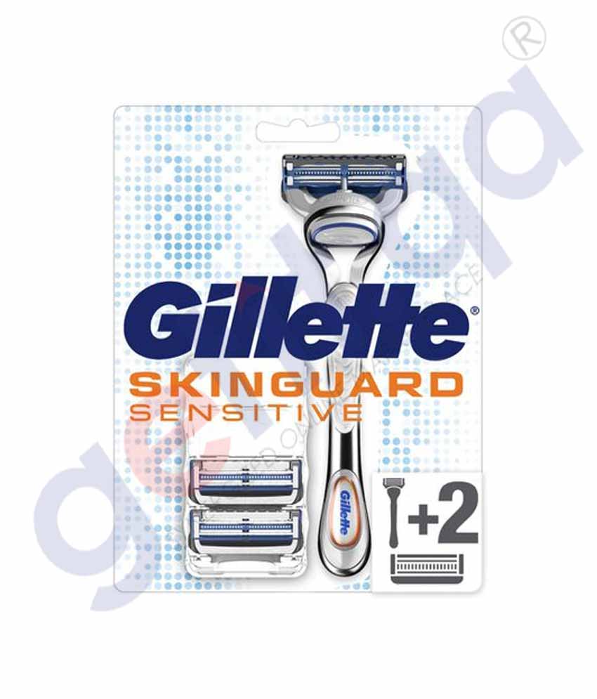 GETIT.QA | Buy Gillette Skinguard Sensitive R+2 Price Online Doha Qatar