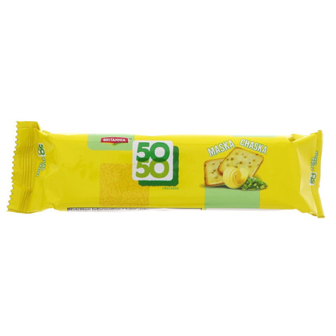 GETIT.QA- Qatar’s Best Online Shopping Website offers Britannia 50-50 Maska Chaska Biscuit 71g at lowest price in Qatar. Free Shipping & COD Available!