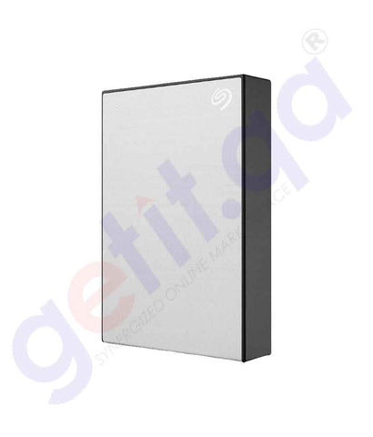 Buy Seagate HDD One Touch Portable 4TB Silver in Doha Qatar