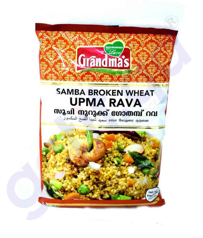 GETIT.QA | Buy Grandma's Samba Broken Wheat Upma Rava 1kg Doha Qatar