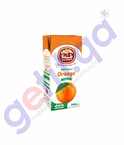 GETIT.QA | Buy Baladna Orange Juice Long Life 200ml Online Doha Qatar