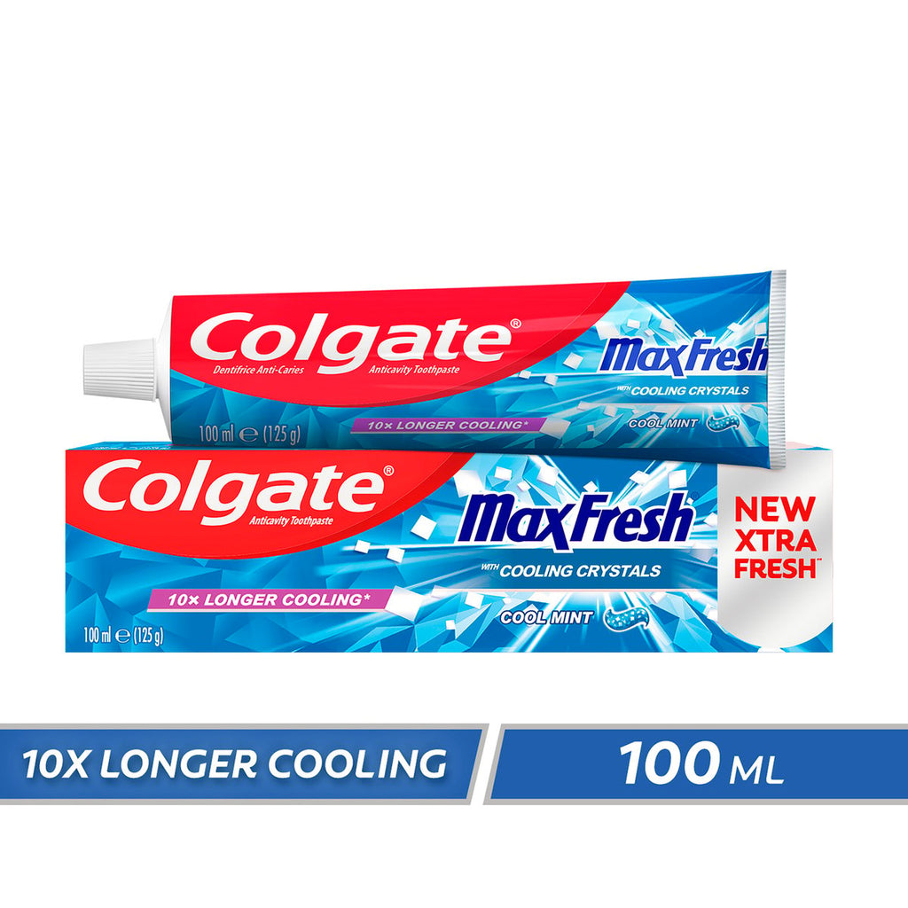 GETIT.QA | COLGATE FLUORIDE TOOTHPASTE MAX FRESH COOL MINT 100ML | COD ...