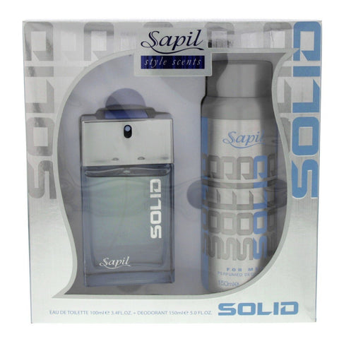 GETIT.QA- Qatar’s Best Online Shopping Website offers SAPIL EDT FOR MEN SOLID 100ML + DEODORANT 150ML at the lowest price in Qatar. Free Shipping & COD Available!