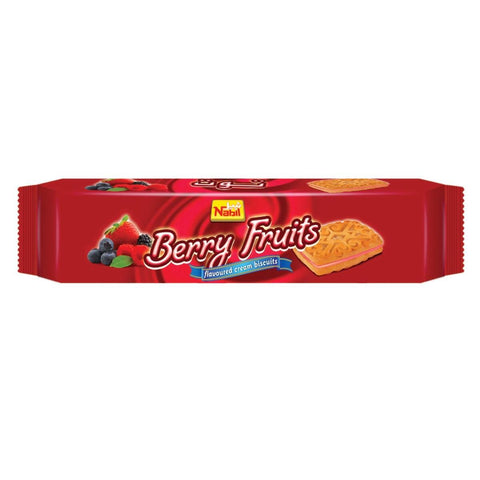 GETIT.QA- Qatar’s Best Online Shopping Website offers NABIL BERRY FRUITS FLAVOURED CREAM BISCUITS 82G at the lowest price in Qatar. Free Shipping & COD Available!