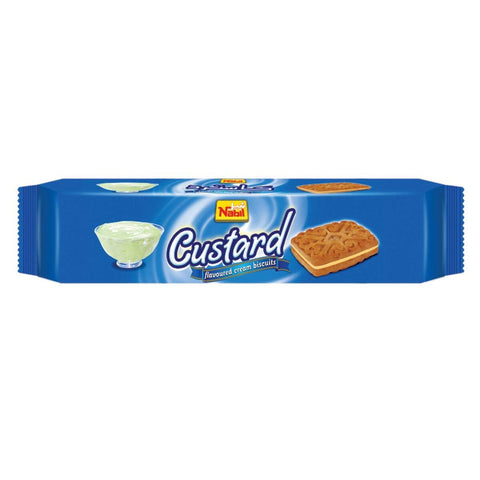 GETIT.QA- Qatar’s Best Online Shopping Website offers NABIL CUSTARD FLAVOURED CREAM BISCUITS 82G at the lowest price in Qatar. Free Shipping & COD Available!