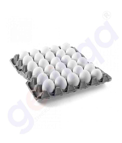 Buy Golden White Egg 30pcs Tray Price Online in Doha Qatar