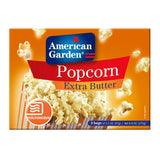 GETIT.QA- Qatar’s Best Online Shopping Website offers AMERICAN GARDEN MICROWAVE EXTRA BUTTER POPCORN GLUTEN FREE 273 G at the lowest price in Qatar. Free Shipping & COD Available!