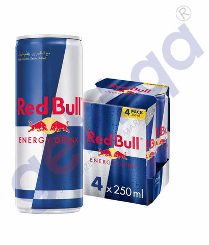 Buy Red Bull Energy Drink 250ml- pack of 4 Price Online in Doha Qatar