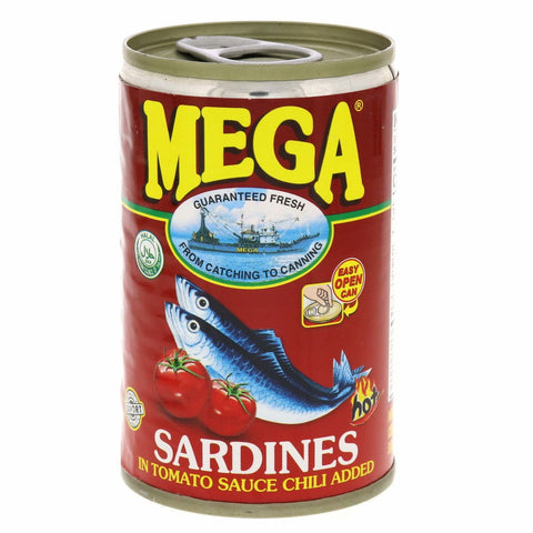 GETIT.QA- Qatar’s Best Online Shopping Website offers MEGA SARDINES IN TOMATO SAUCE CHILI 155 G at the lowest price in Qatar. Free Shipping & COD Available!