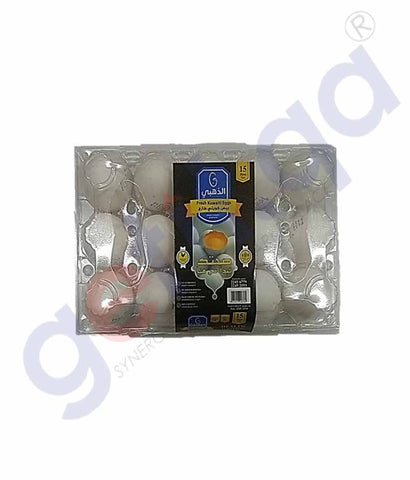 Buy Golden White Eggs 15pcs Tray Price Online Doha Qatar