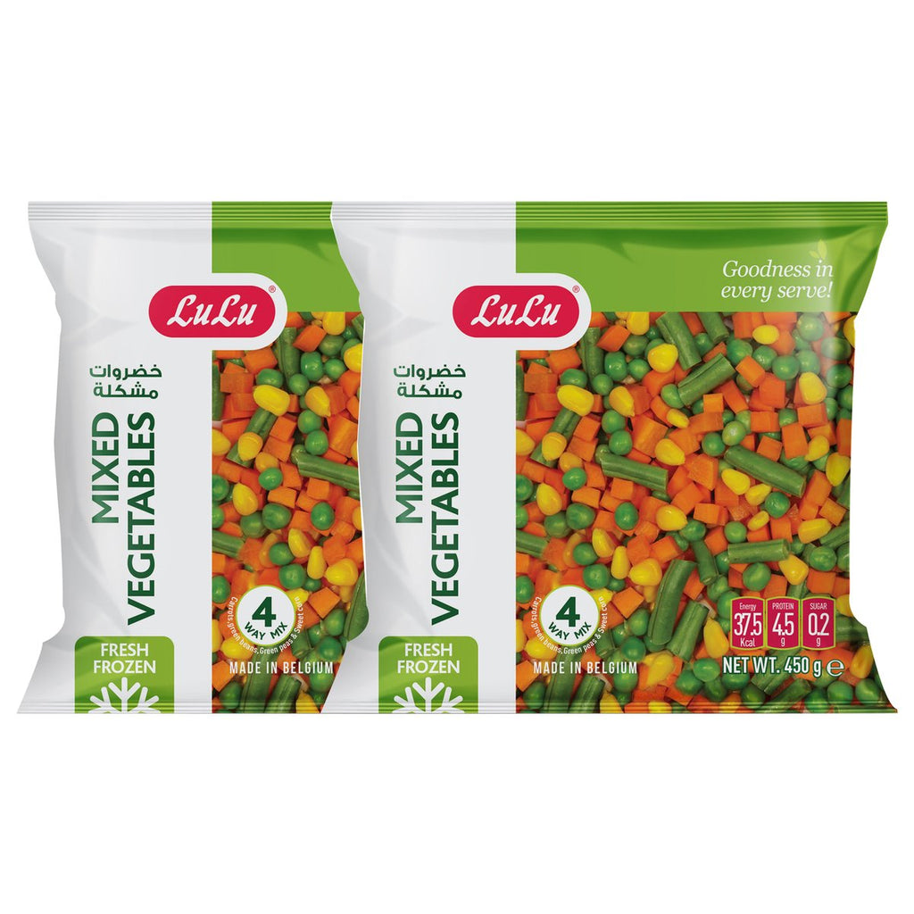 GETIT.QA | LULU 4 WAY MIXED VEGETABLES 450G | COD available