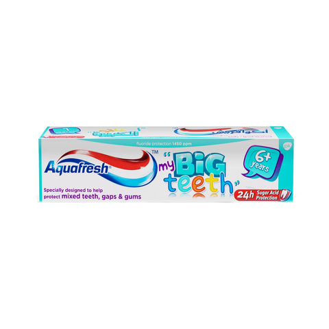 GETIT.QA- Qatar’s Best Online Shopping Website offers AQUAFRESH BIG TEETH TOOTHPASTE 50 ML at the lowest price in Qatar. Free Shipping & COD Available!
