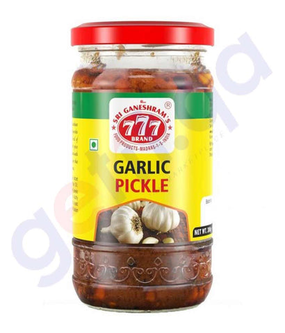 BUY 777 GARLIC PICKLE 300GM IN QATAR | HOME DELIVERY WITH COD ON ALL ORDERS ALL OVER QATAR FROM GETIT.QA