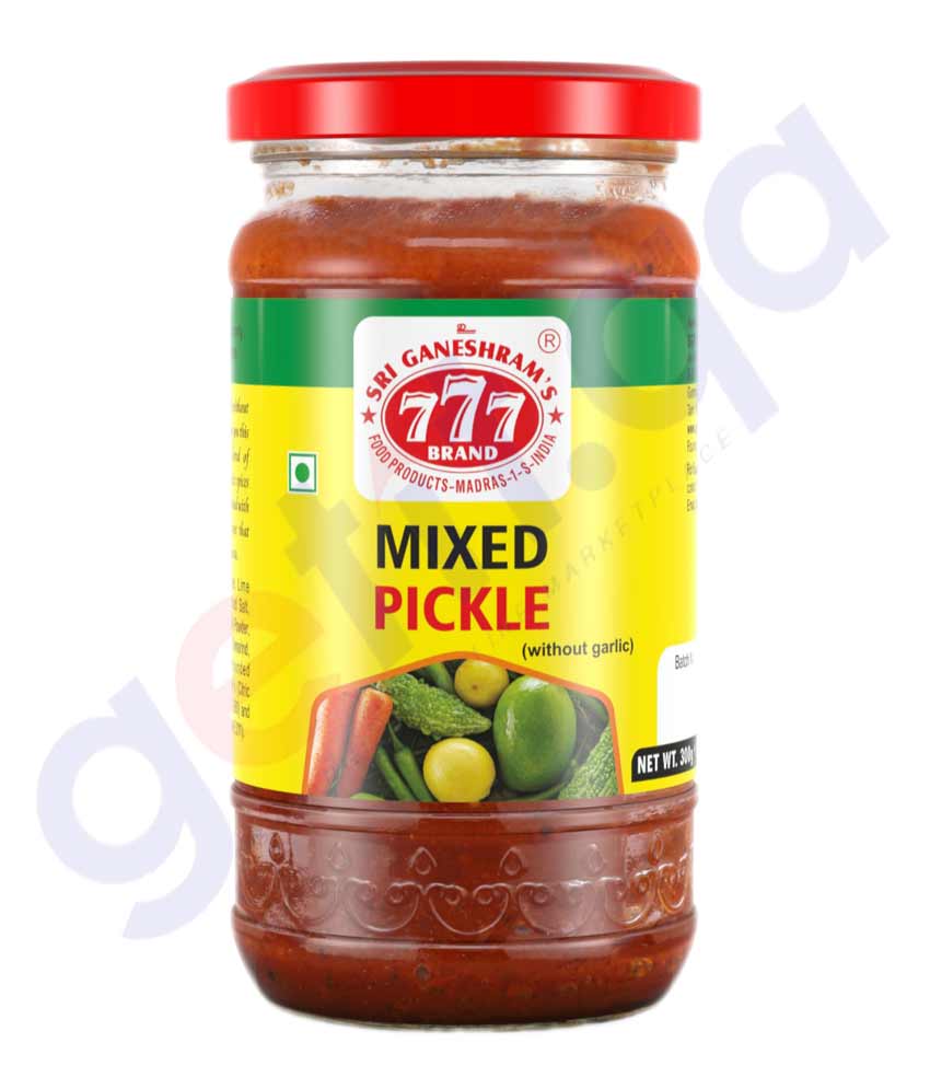 BUY 777 MIXED PICKLE 300 GM IN QATAR | HOME DELIVERY WITH COD ON ALL ORDERS ALL OVER QATAR FROM GETIT.QA