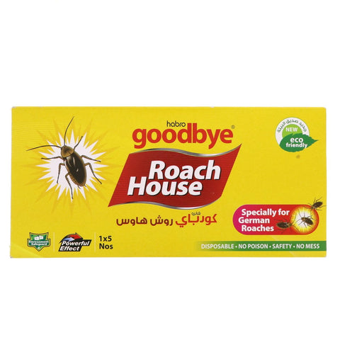 GETIT.QA- Qatar’s Best Online Shopping Website offers GOODBYE ROACH HOUSE COCKROACH TRAP 5'S at the lowest price in Qatar. Free Shipping & COD Available!
