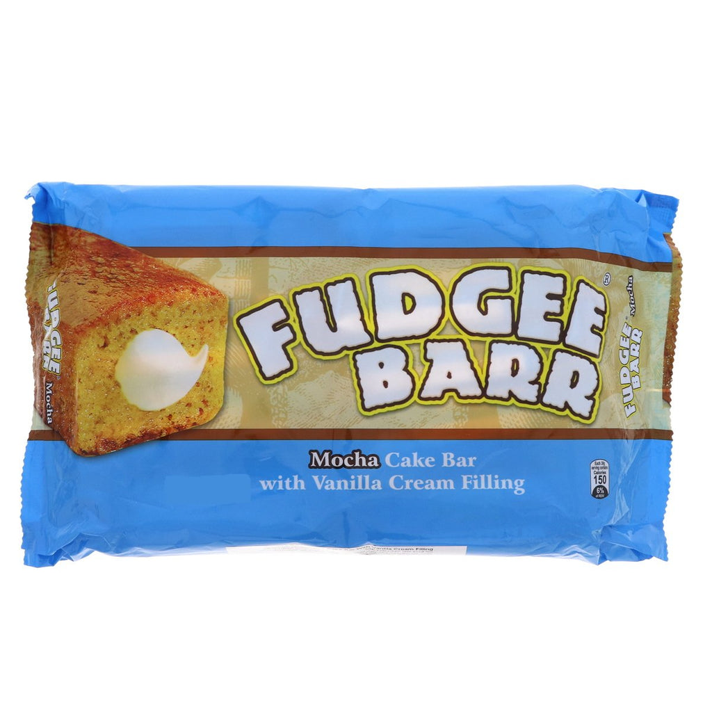 Getitqa Fudgee Barr Mocha Cake Bar With Vanilla Cream Filling 10 X