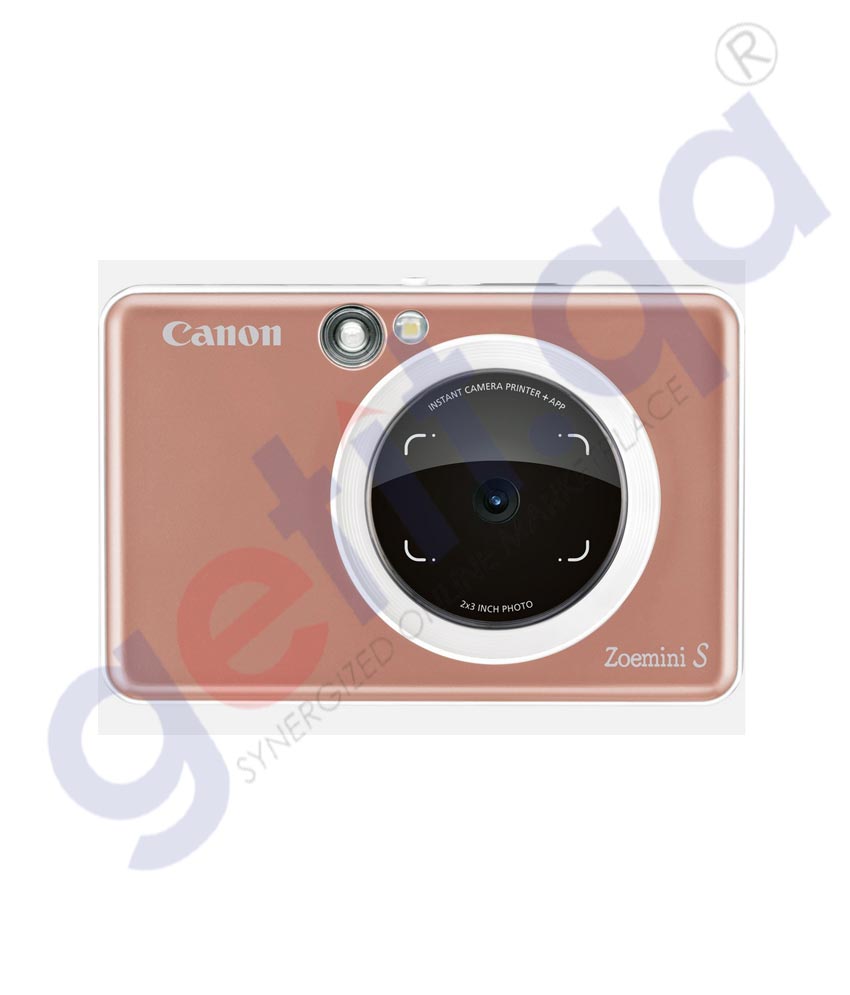Buy Canon Zoemini S Camera with Printer Rose Gold Online Doha Qatar