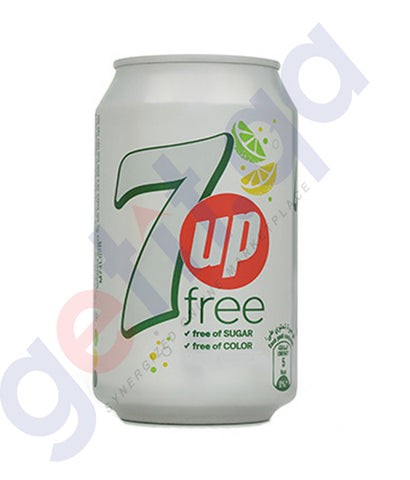 Buy 7up Free Can 150ml/330ml Price Online in Doha Qatar