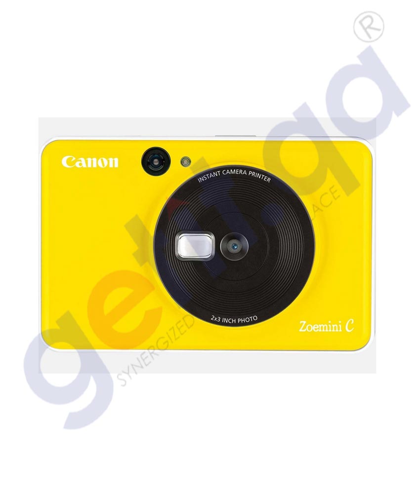 Buy Canon Zoemini C Bumble Bee Yellow Camera with Printer Online Doha Qatar