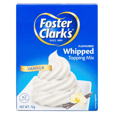 GETIT.QA- Qatar’s Best Online Shopping Website offers FOSTER CLARK'S WHIPPED TOPPING MIX VANILLA 72G at the lowest price in Qatar. Free Shipping & COD Available!