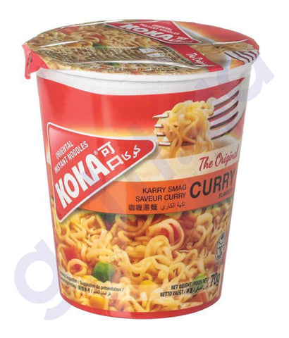 BUY BEST PRICED KOKA CUP NOODLES CURRY 70GM ONLINE IN QATAR