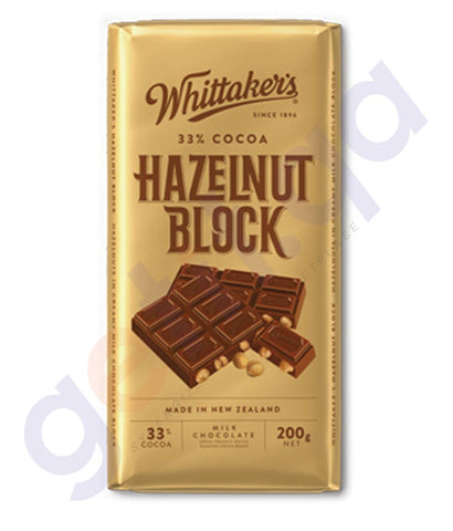BUY WHITTAKERS-CHOCOLATE HAZELNUT BLOCK 200GM IN DOHA QATAR