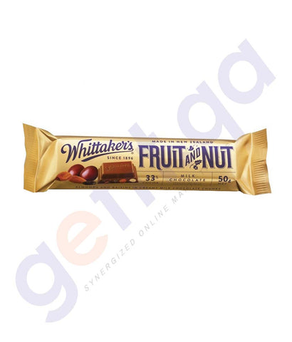 BUY WHITTAKERS-CHOCOLATE FRUIT AND NUT CHUNKS 50GM IN DOHA QATAR