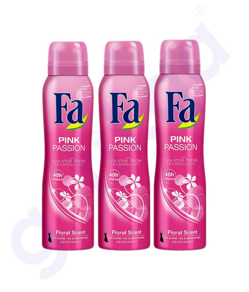 FA PINK PASSION DEODORANT 3*150ML OFFER