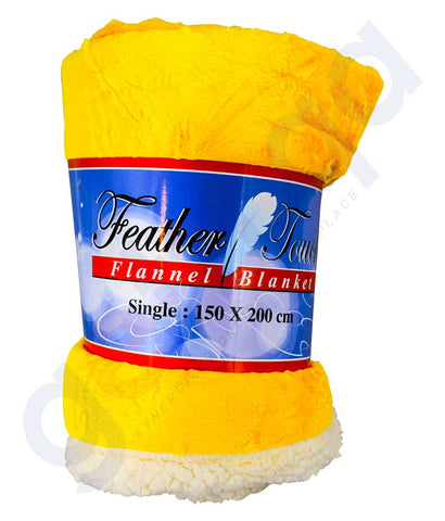 Buy Feather Touch Fleece Blanket Single Online in Doha Qatar