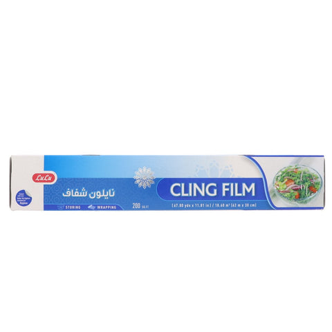 GETIT.QA- Qatar’s Best Online Shopping Website offers LULU CLING FILM SIZE 60M X 30CM 200SQ.FT at the lowest price in Qatar. Free Shipping & COD Available!