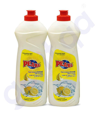 Buy Pearl Dishwashing Liquid Lemon 2x1L Online Doha Qatar