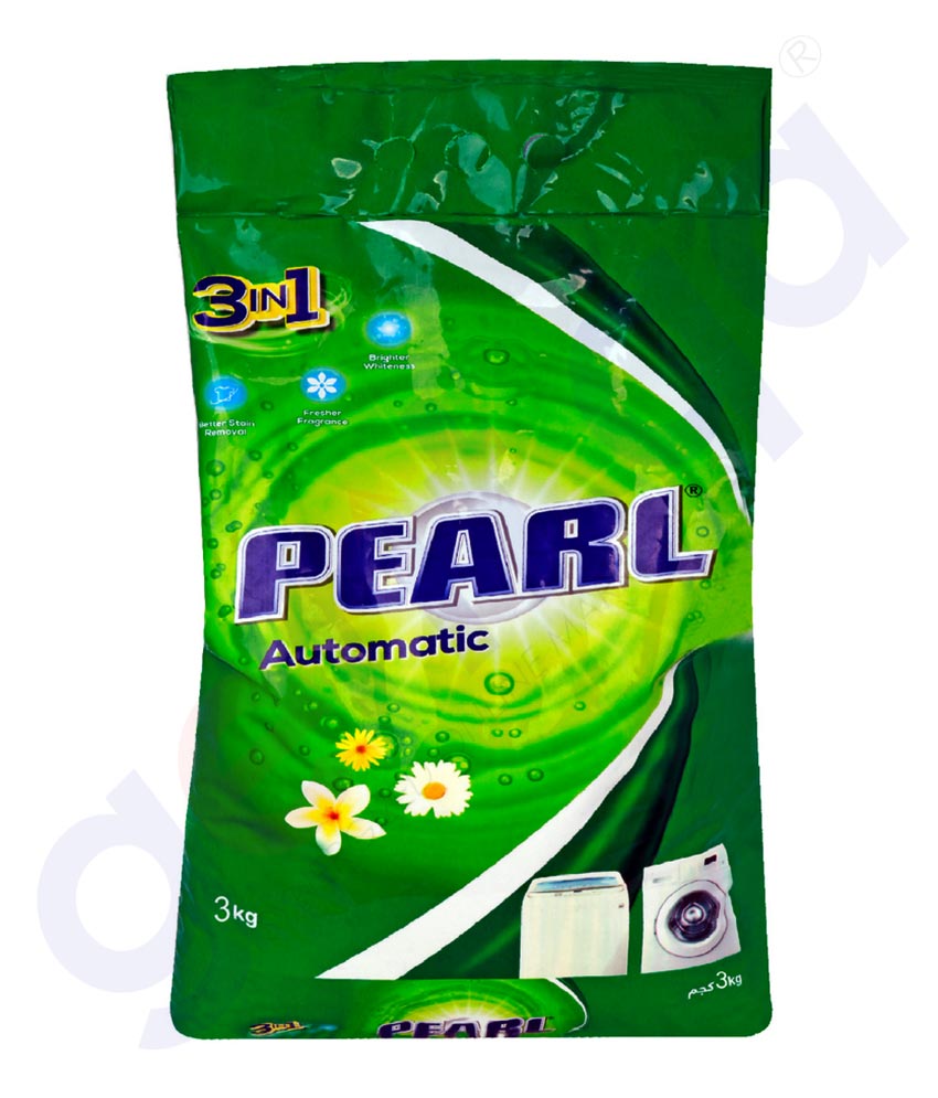 Buy Pearl Automatic Washing Powder 3kg Online Doha Qatar