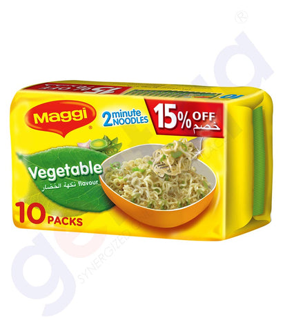 Buy Maggi Veg Noodles 77gx10pcs Pack Online in Doha Qatar