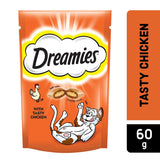 GETIT.QA- Qatar’s Best Online Shopping Website offers DREAMIES CAT TREATS CHICKEN 60G at the lowest price in Qatar. Free Shipping & COD Available!