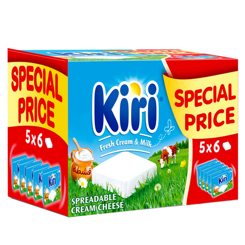 GETIT.QA- Qatar’s Best Online Shopping Website offers KIRI SPREADABLE CREAM CHEESE SQUARES 30 PORTIONS 540G at the lowest price in Qatar. Free Shipping & COD Available!