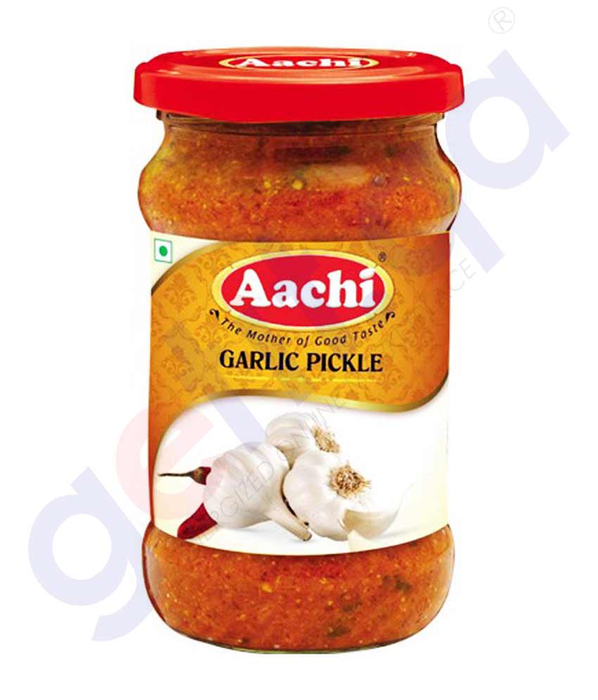 BUY AACHI GARLIC PICKLE 300GM IN QATAR | HOME DELIVERY WITH COD ON ALL ORDERS ALL OVER QATAR FROM GETIT.QA