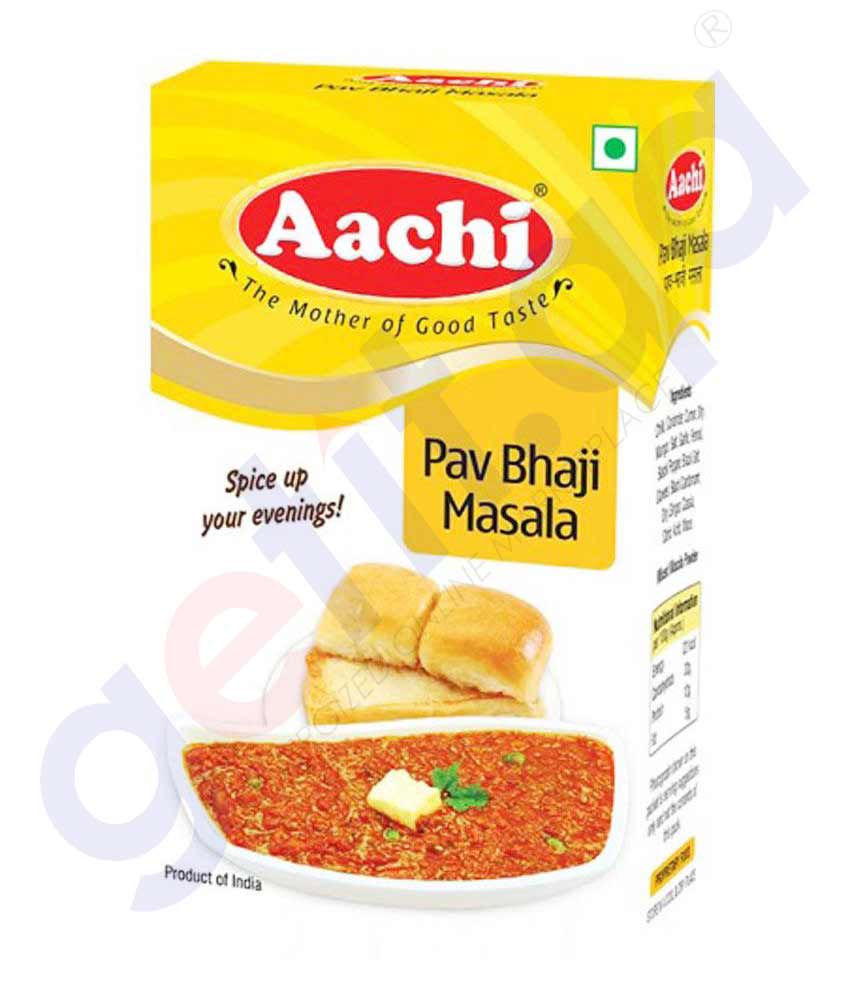 BUY AACHI PAV BHAJI MASALA 100GM IN QATAR | HOME DELIVERY WITH COD ON ALL ORDERS ALL OVER QATAR FROM GETIT.QA